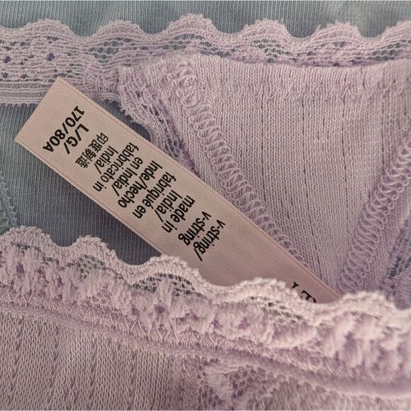 Victoria's Secret Lace Panties - Light Blue and Lavender - Picture 4 of 6